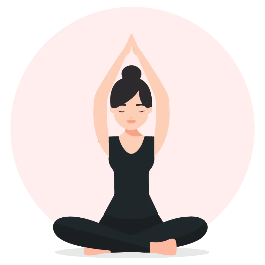 Meditating Illustration